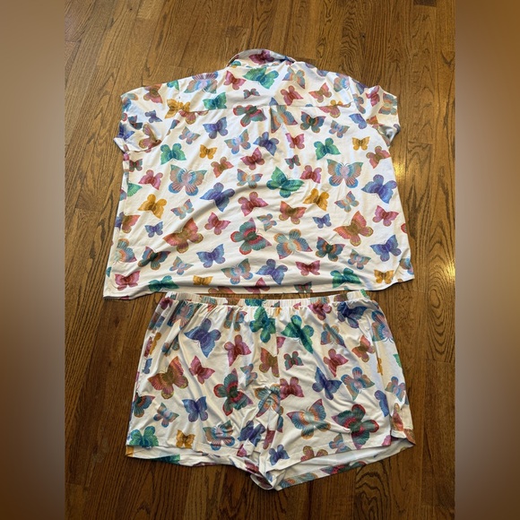 Show Me Your Mumu Sunday Morning PJ Set Rainbow Butterflies Size 3X - Picture 9 of 9